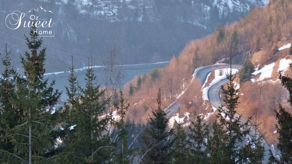 route d'accès à la station