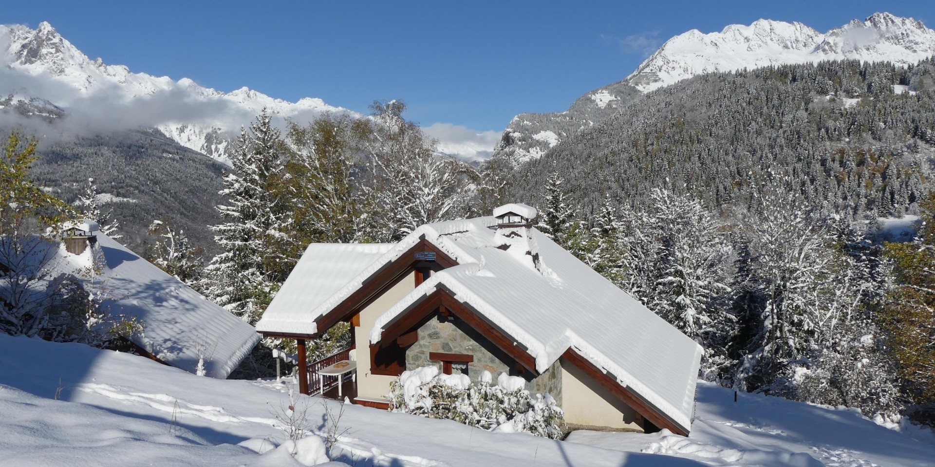 Un cadre magnifique, à quelques pas des pistes de ski